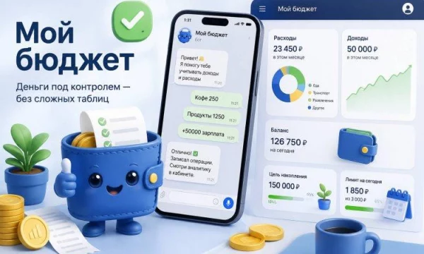 Запущен сервис «Мой бюджет» для учета личных и семейных финансов через бота Запущен сервис «Мой бюджет» для учета личных и семейных финансов через бота